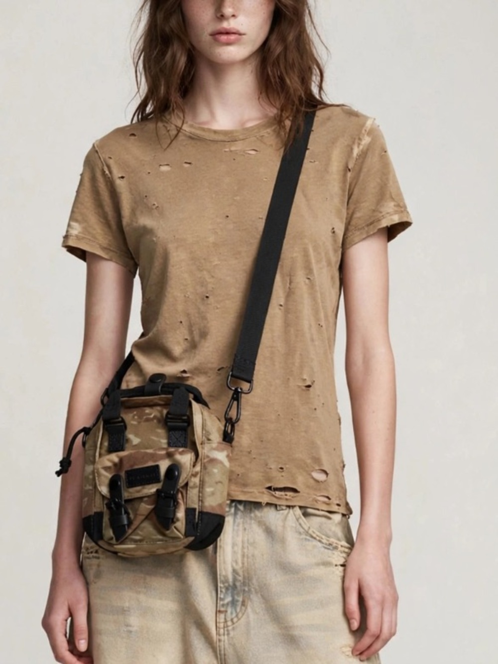 Doughnut camo mini crossbody